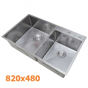 Chậu rửa bát 2 hố inox SUS304 GARIS GST2182